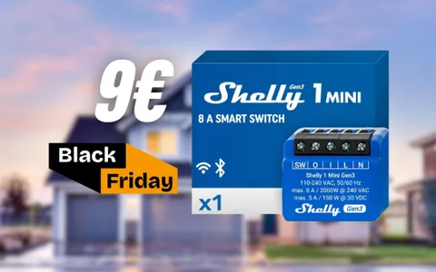 La domotica ai massimi livelli con l'interruttore smart Shelly (-36%)