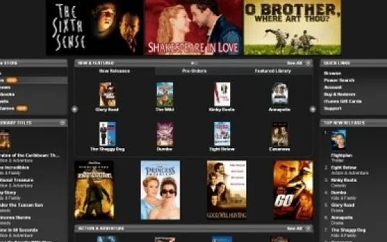 Sugli iTunes Store di Francia e Irlanda sbarcano i film