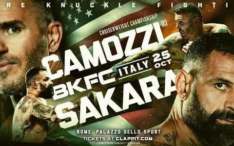 BKFC 83 Camozzi vs Sakara: come vedere il match in diretta streaming