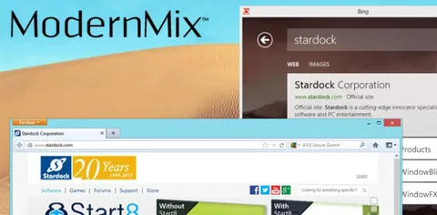 ModernMix, le app Windows 8 tornano sul desktop