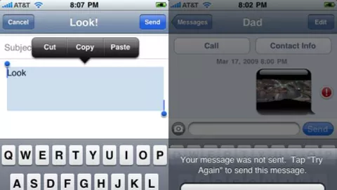 I primi screenshot di iPhone OS 3.0