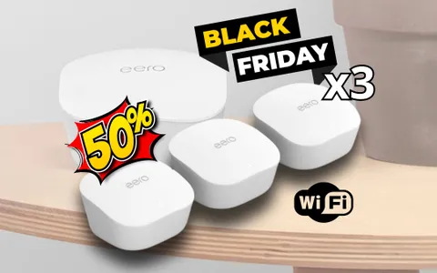 Wi-Fi mesh Amazon eero: 3 pezzi al 50% per potenziare il WI-FI