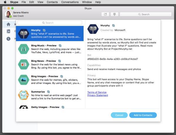 Skype porta i bots su Mac e sul web
