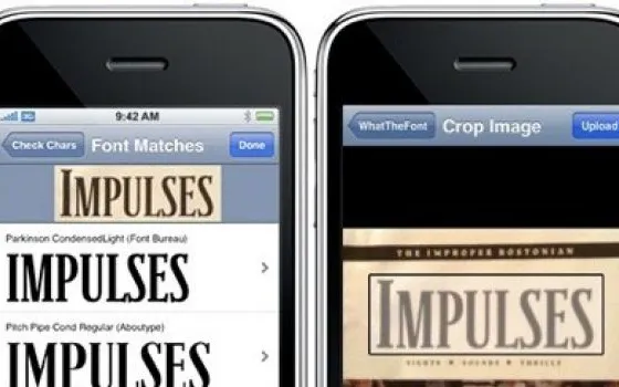 WhatTheFont: identificare i font con iPhone