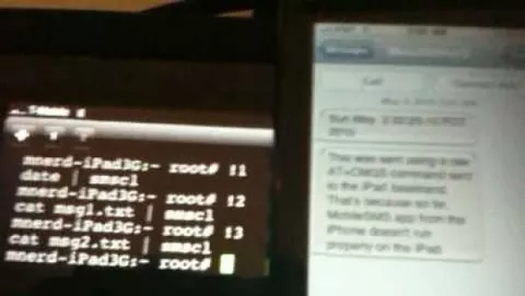 Inviato il primo SMS da iPad Wi-Fi + 3G