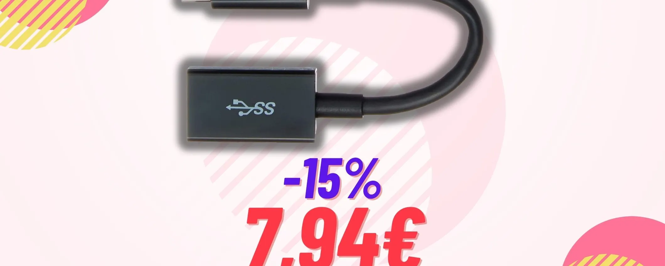 Adattatore da USB Type-C a Femmina: Massima Compatibilità SOLO 7€