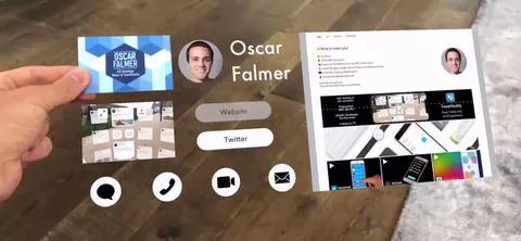 Realtà Virtuale iPhone, ecco come cambieranno i biglietti da visita