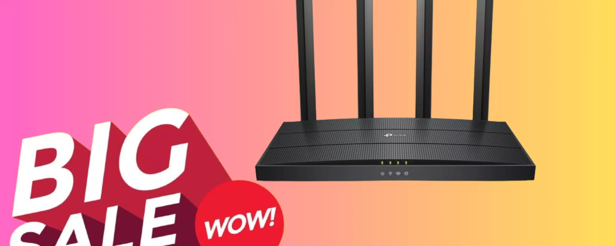 Internet VELOCISSIMO in tutta casa con il Router WiFi 6 TP-Link a MINI PREZZO