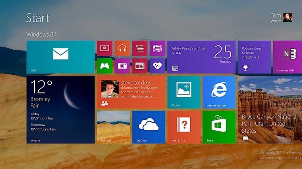 Windows rt 8 1 preview il desktop c ancora webnews