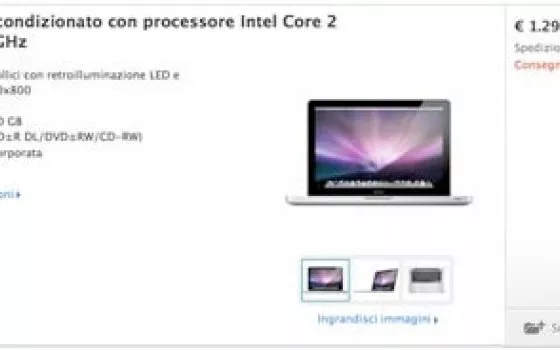 Apple Store: MacBook Unibody ricondizionato