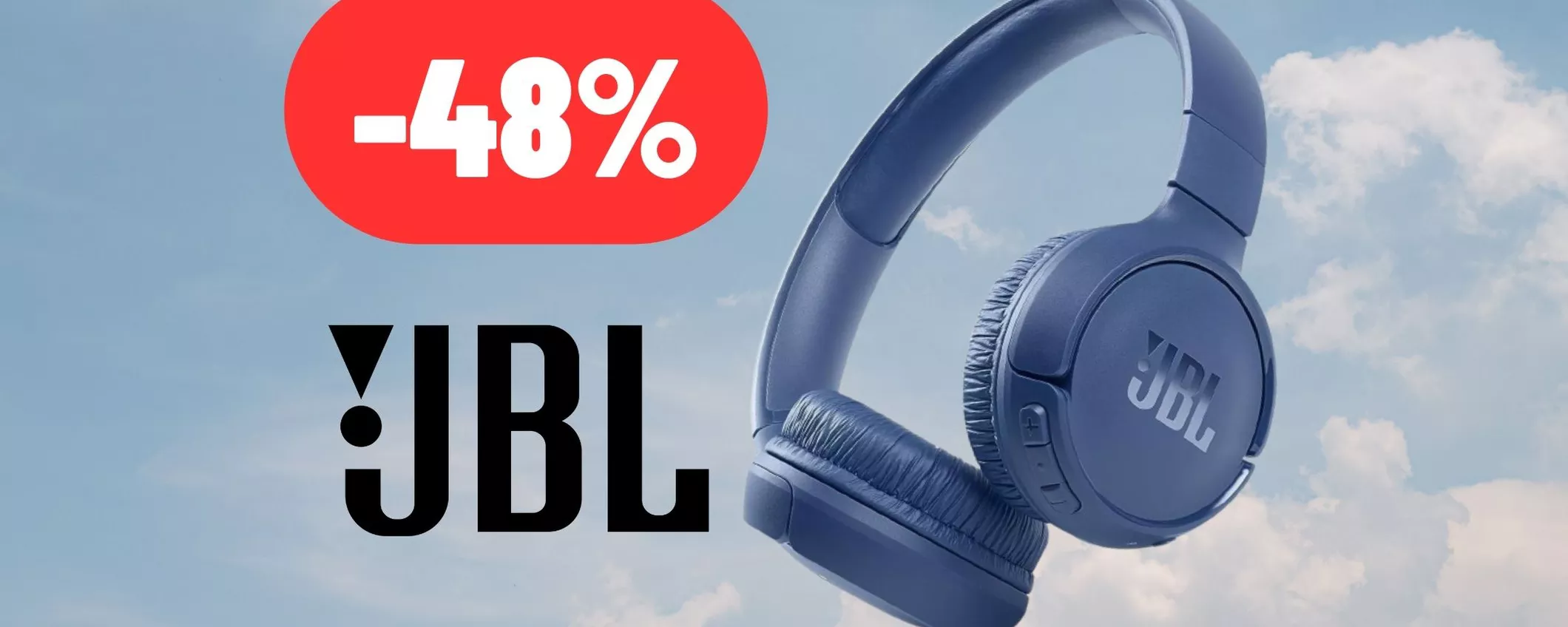 Cuffie JBL: modello PREMIUM al 48% di sconto, PREZZACCIO su Amazon