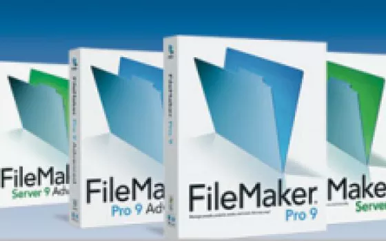 FileMaker Pro 9 e FileMaker Pro 9 Advanced: aggiornamento per la compatibilità con Leopard