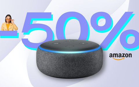 Echo Dot con Alexa: domotica, intrattenimento e notizie sconto 50%