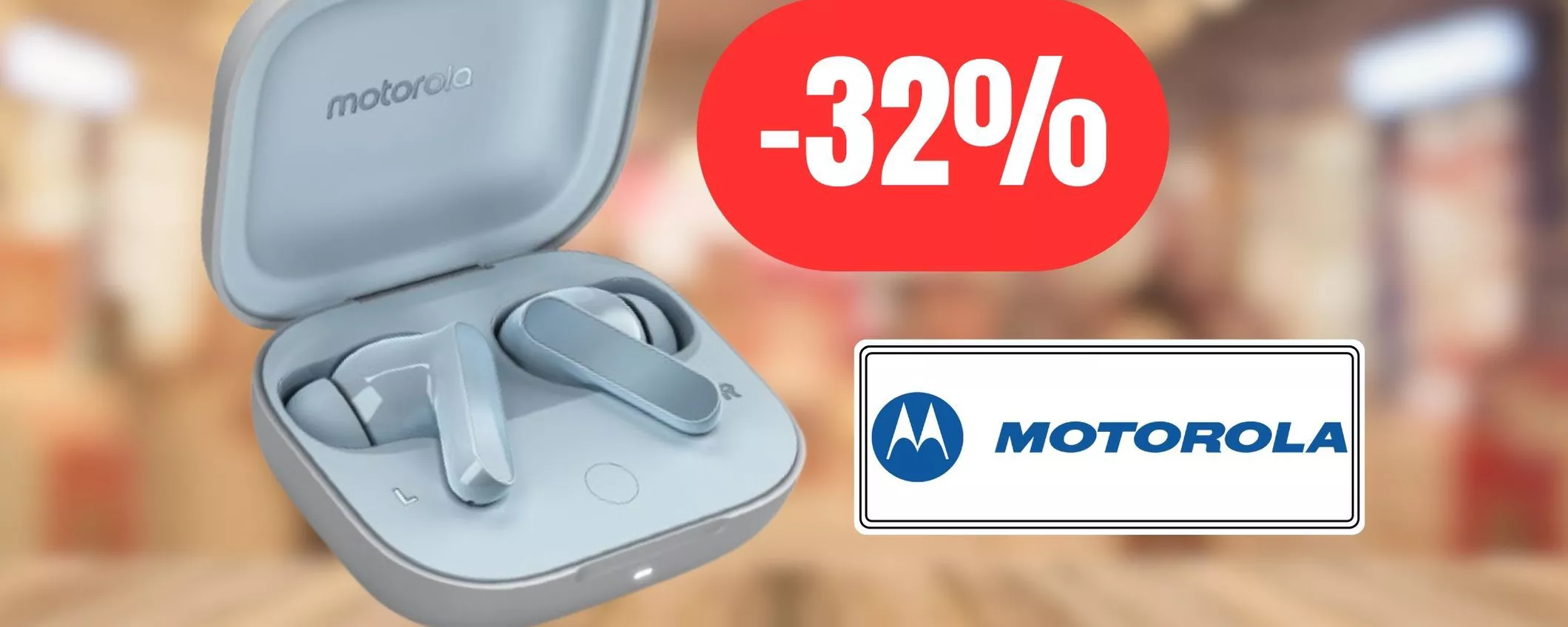 Cuffie bluetooth Motorola al 32% di sconto: MAXI PROMO attiva