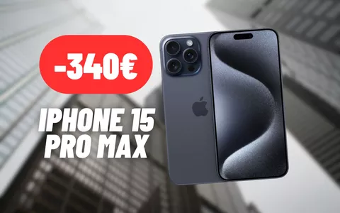 iPhone 15 Pro Max: sconto di 340€ attivo su Amazon, OFFERTA DA CAPOGIRO