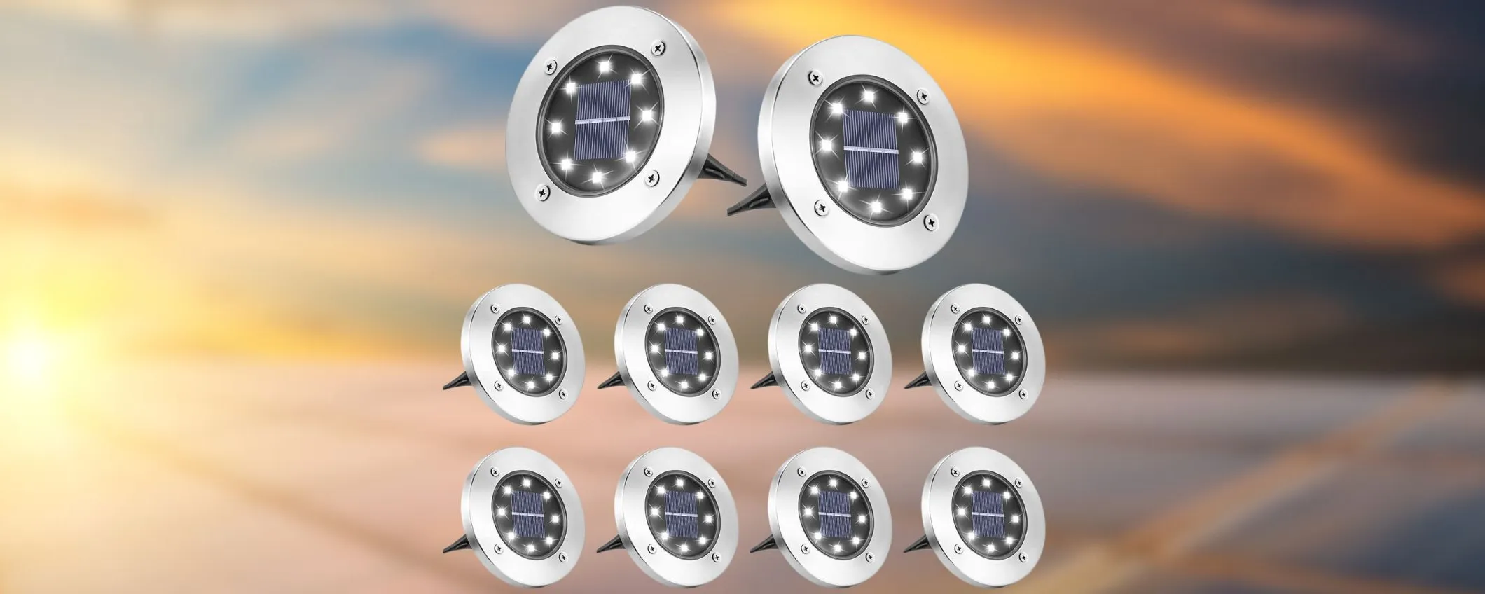 Luci Solari Da Giardino Amzxart 8 Pezzi | Impermeabili IP65 Con Accensione Automatica | Ideali Per Esterni - Foto 6