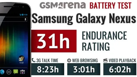 Samsung Galaxy Nexus, test della batteria