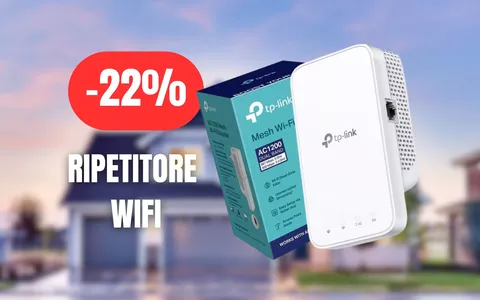 Potenzia la tua rete WiFi con il ripetitore TP-Link in offerta su Amazon