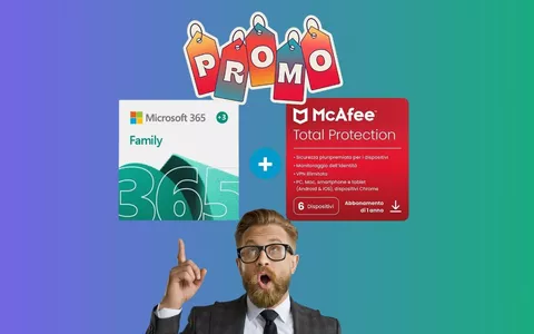 Microsoft 365 & McAfee: lavoro e protezione in SCONTO!