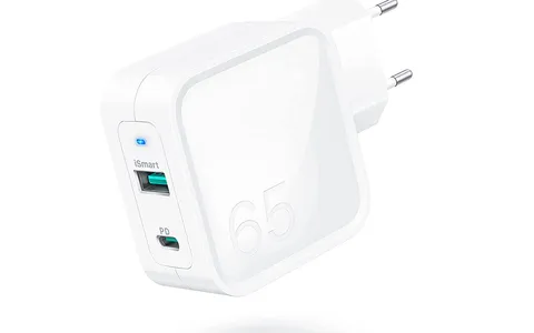 Caricabatterie USB-C GaN Doppia Porta 65W: solo 21€