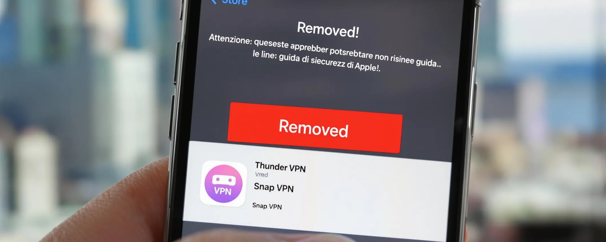 Apple rimuove VPN sospette legate a strutture militari cinesi