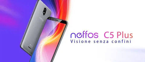 Neffos C5 Plus, economico con Android Go