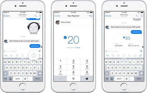 Facebook Messenger, inviare denaro istantaneamente da iPhone e iPad