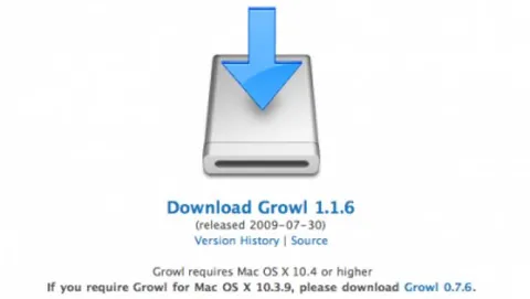 Aggiornato Growl alla versione 1.1.6