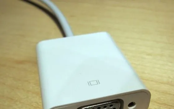 Il perché del connettore video VGA su iPad
