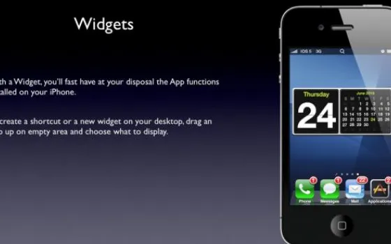 Concept di widget ed altre funzionalità di iOS 5