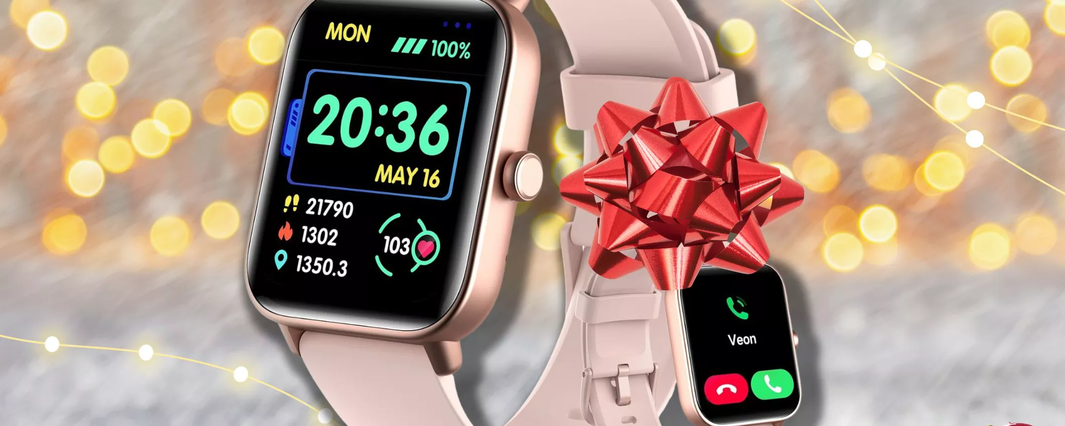 SOLO 27€ per lo smartwatch da donna elegantissimo per Natale!