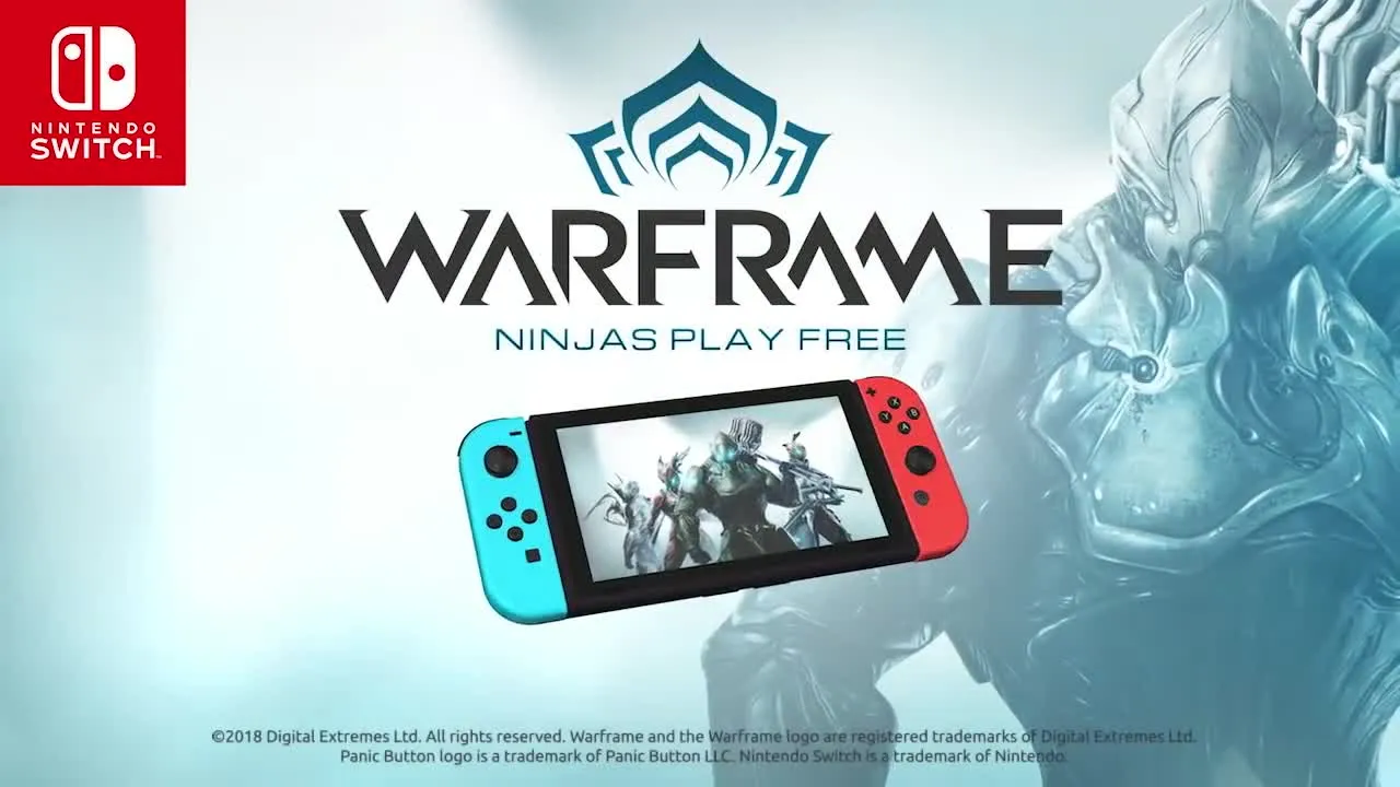 Il trailer di Warframe per Nintendo Switch