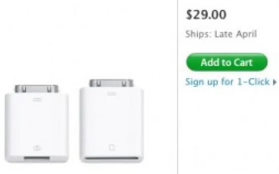 Il Camera Connection Kit per iPad arriverà a fine Aprile. Ritardi anche per altri accessori ufficiali Apple