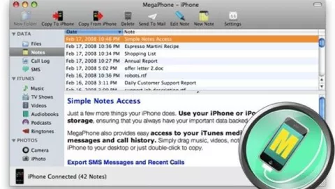 MegaPhone: sfruttare le note su iPhone ed iPod Touch