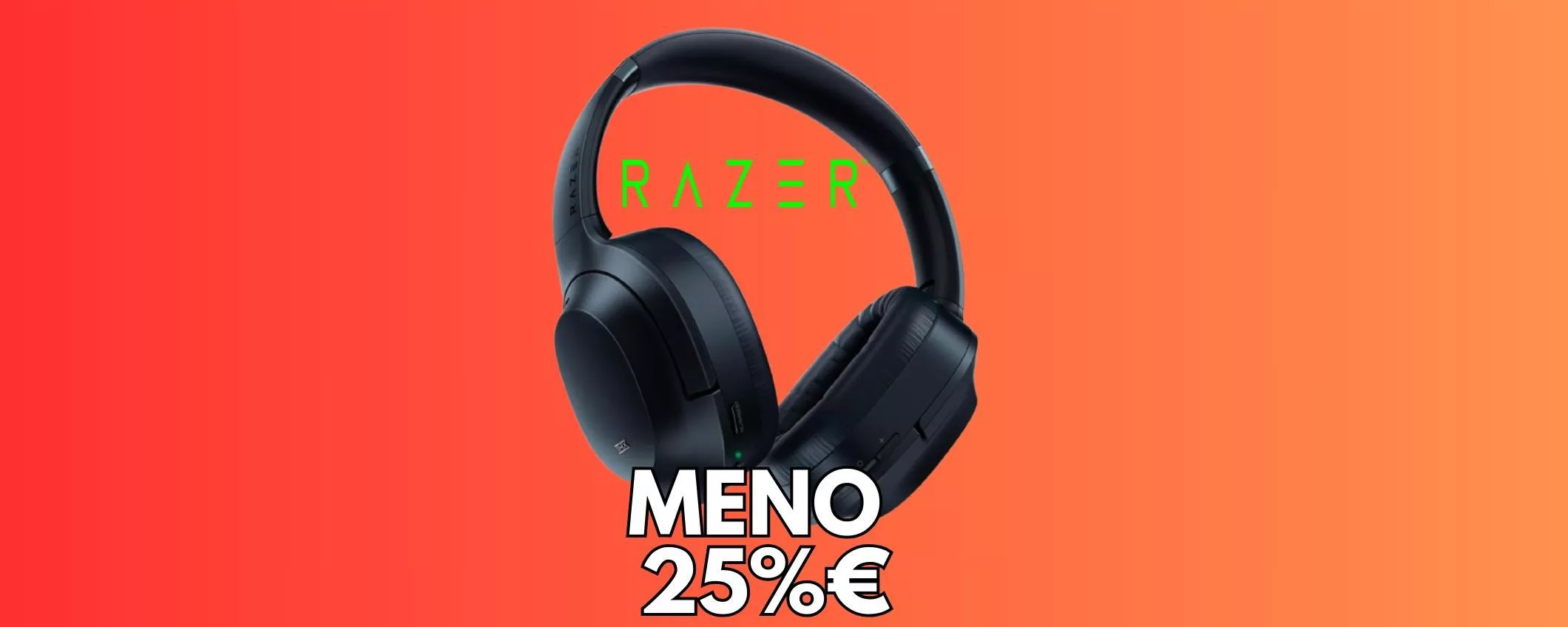 Cuffie wireless Razer Opus, la qualità audio si paga poco con lo sconto Amazon