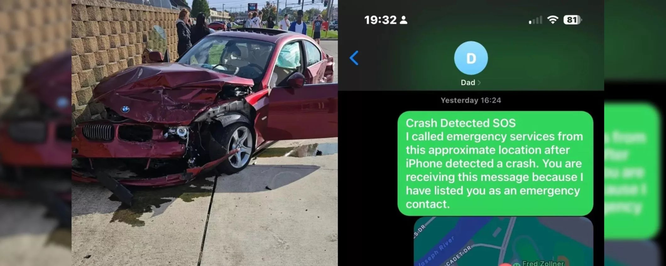 Crash Detection di iPhone colpisce ancora: un ruolo cruciale negli incidenti