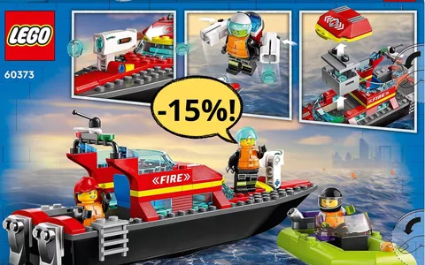 Salva i naufraghi con questa barca di salvataggio dei pompieri formato LEGO: il prezzo è affondato!