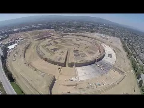 Apple Campus 2 construction video - August 2014 - shot with GoPro