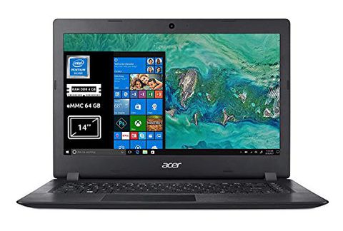 Acer Aspire 1 A114-32-P34S Notebook Portatile, Intel Pentium Silver N5000, RAM 4GB DDR4, eMMC 64GB, Display da 14