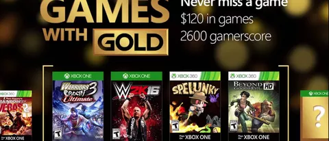 Microsoft annuncia i Games With Gold di Agosto