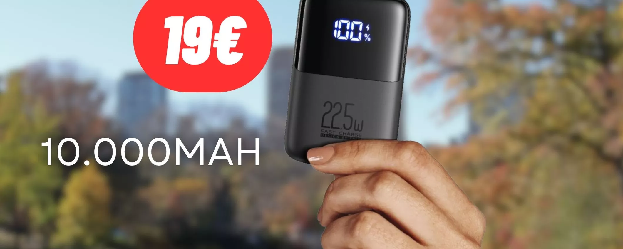 Powerbank da 10.000mAh in versione mini ad un PREZZO STRACCIATO