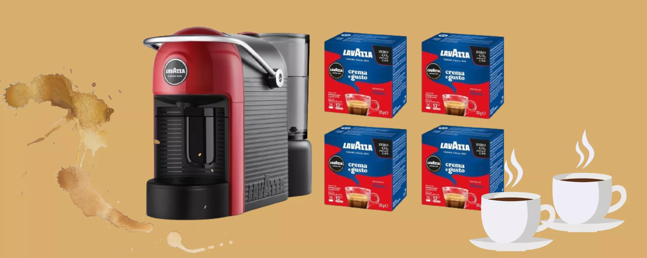 Macchina per Caffè Lavazza con 64 capsule in omaggio a meno di 90€