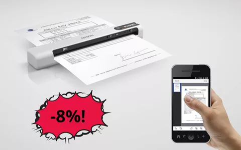 Digitalizza documenti cartacei ovunque tu sia con questo scanner Epson in OFFERTA!