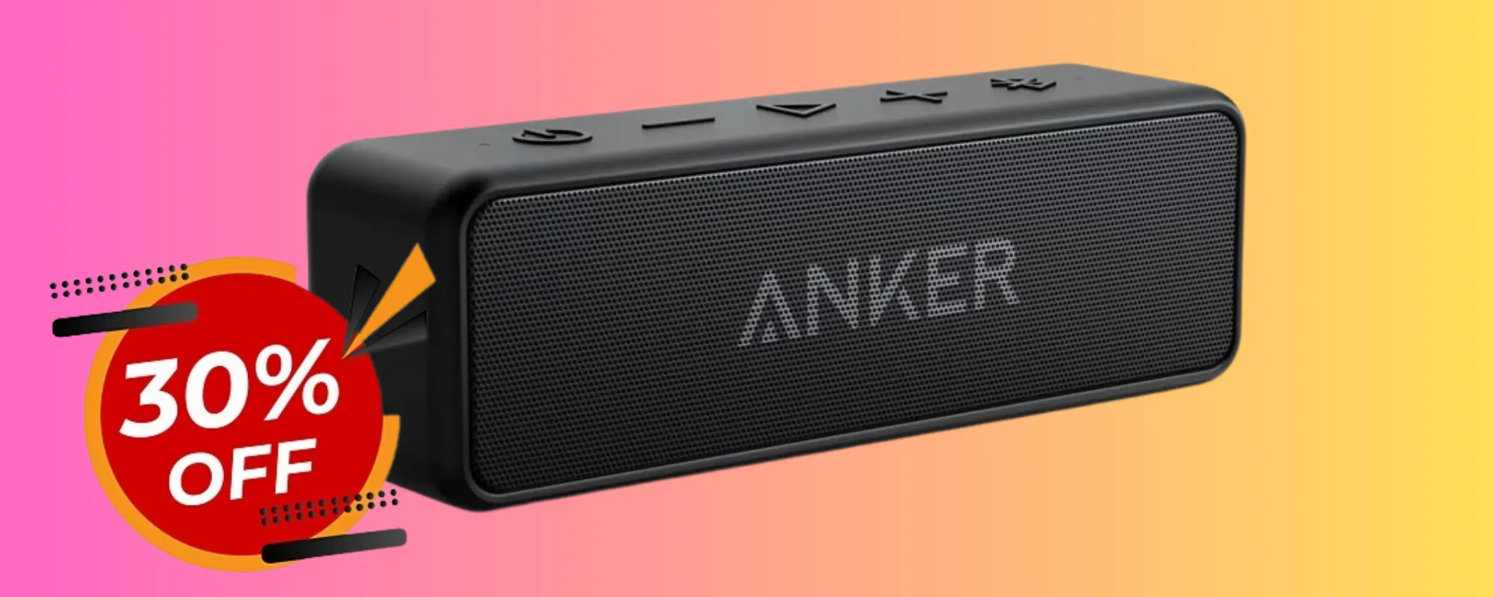 Audio potente da 12W con la Cassa Bluetooth Anker in maxi sconto (-30%)