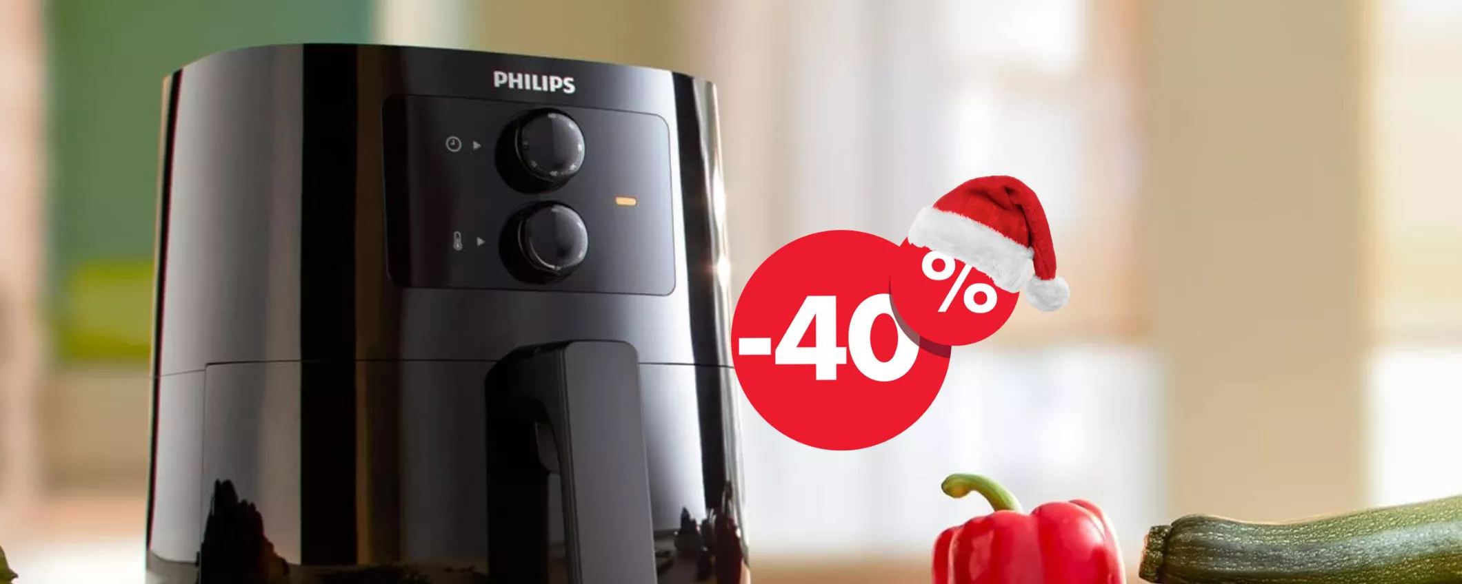 NON CREDERAI al prezzo: Friggitrice ad Aria Philips MINIMO STORICO per le feste!