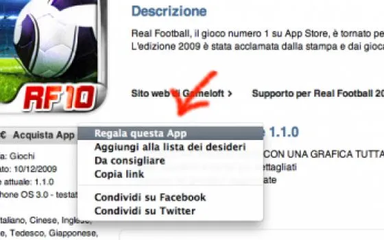 Regalare App ora è possibile con iTunes Store