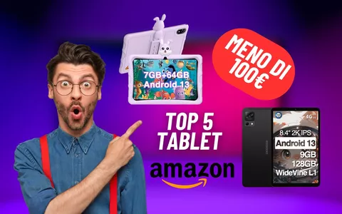 Amazon: 5 tablet in offerta a meno di 100€, SCONTI SUPER