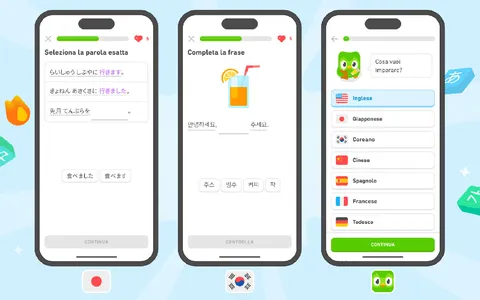 Duolingo lancia corsi di giapponese, coreano, mandarino e portoghese per italiani