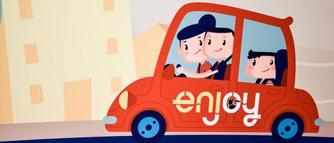Enjoy e Chicco: il car sharing a misura di bambino