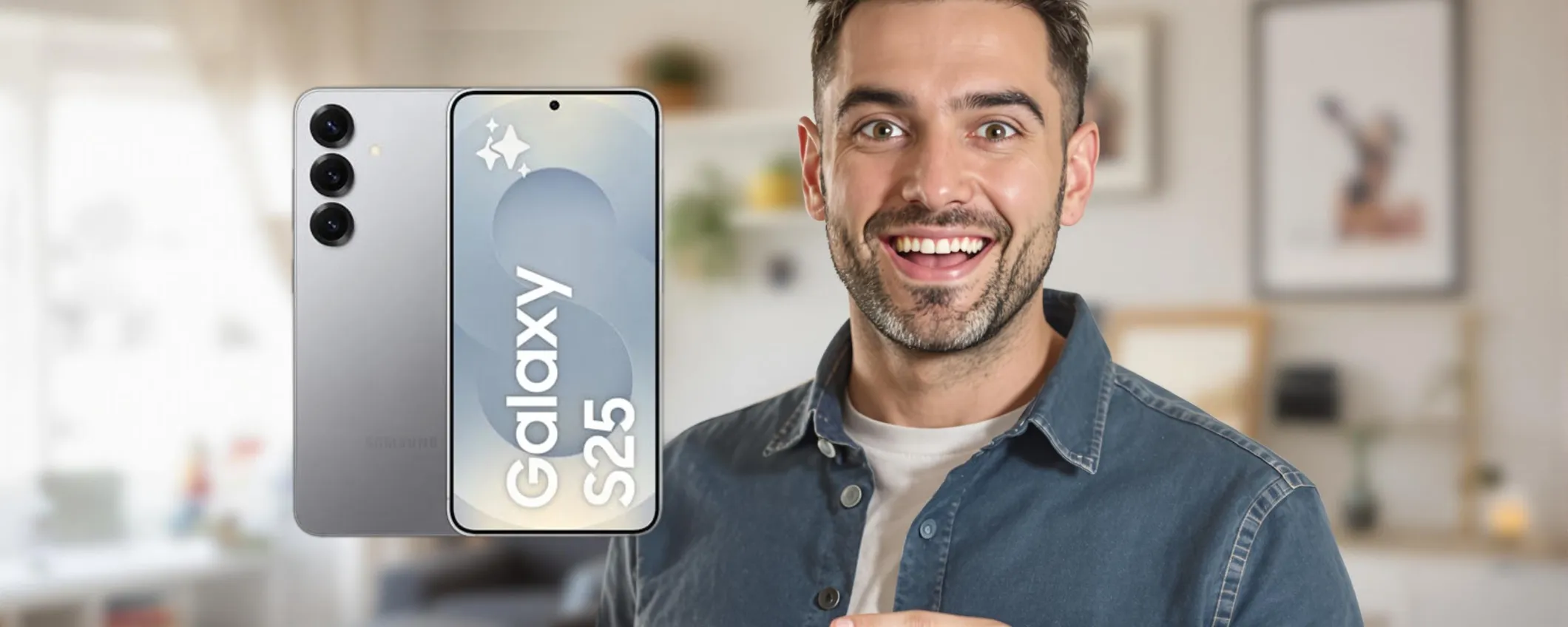 Samsung Galaxy S25: applica il doppio sconto Amazon e risparmi quasi 300€